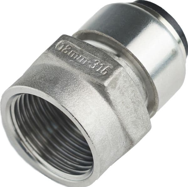 Roth overgang rustfri stål 22 mm x 34" muffe muffa