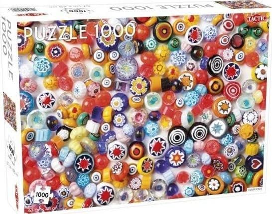 Tactic Glass Beads Pattern 1000 pcs, Puslespill, 1000 stykker, Kunst, 9 år
