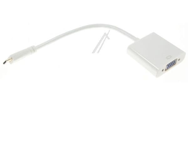 Adapter HDMI-Mini C han > VGA hun, hvit – G230064 – 10 cm