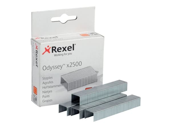 Hæfteklamme Rexel Odyssey æsk/2500 stk. - (10 stk.)