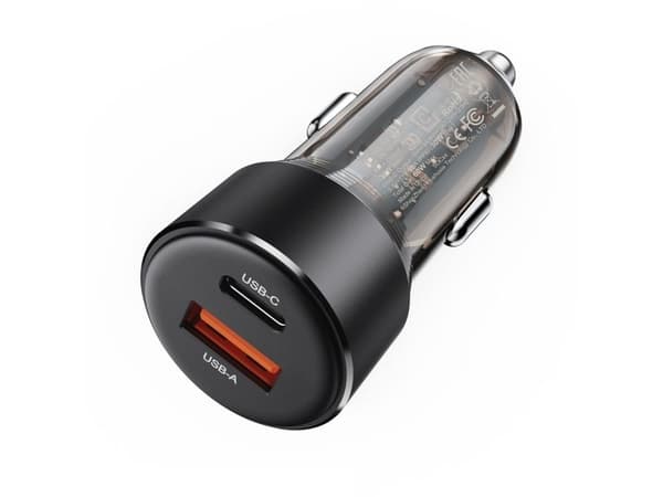 Acefast B12 billader 60W USB-A / USB-C - svart