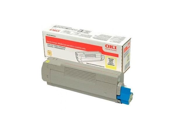OKI - Gul - original - tonerpatron - för C612dn, 612n