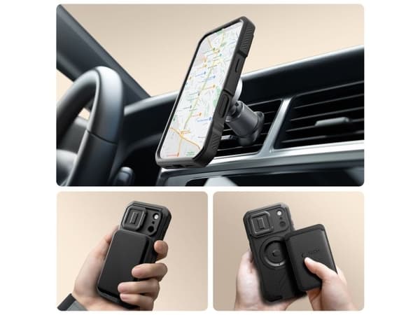 Tech-Protect Kevlar MagSafe-deksel til iPhone 17 Pro - svart