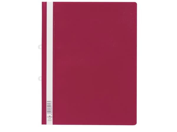 Durable Clear View Folder, Punainen, PVC-muovi, A4