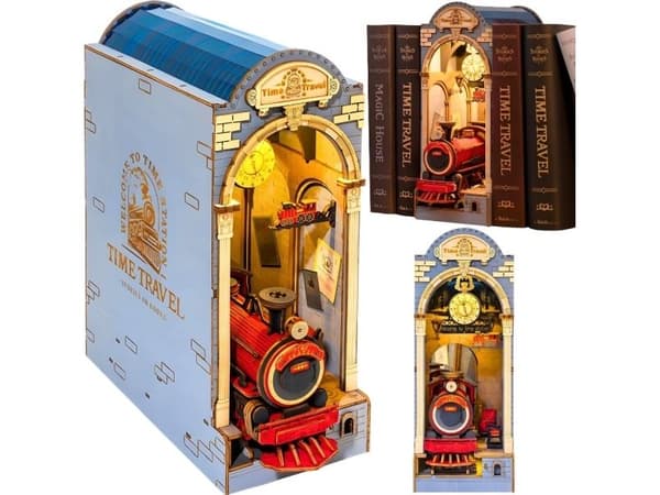 3D träpussel Time Travel LED