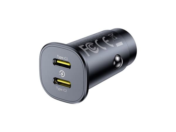 Baseus GoTrip 2x USB-C bil-lader 3,5 A (6932172687243)