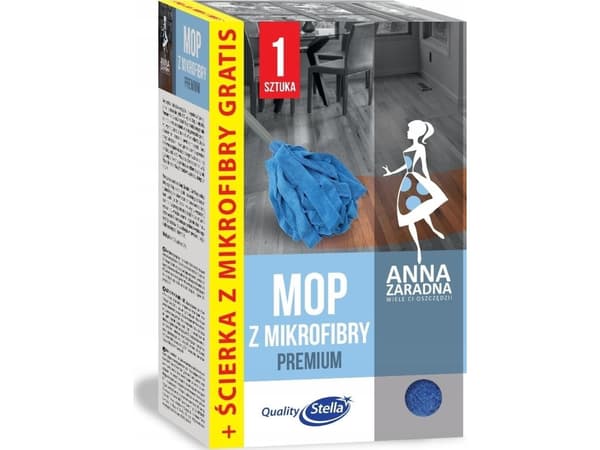 Anna Zaradna mopp med mikrofiber + mikrofiberduk (gratis)