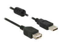 Delock - USB-forlengelseskabel - USB (hann) til USB (hunn) - USB 2.0 - 1.5 m - svart