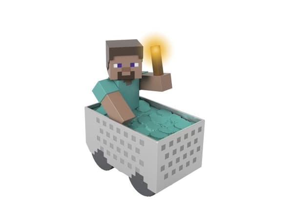 Minecraft RC Steve with Minecart