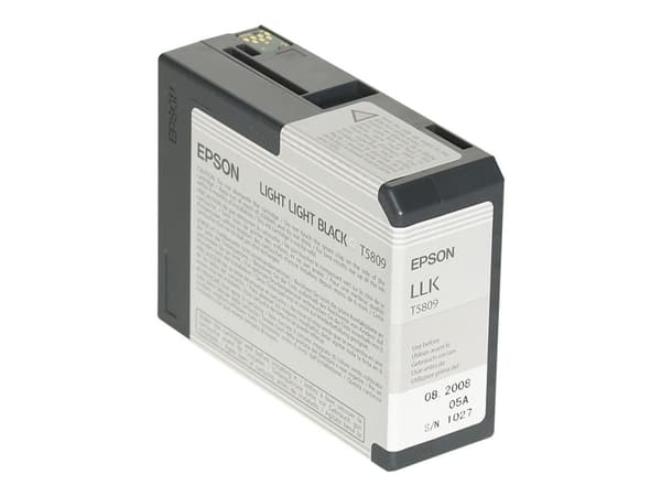 Epson T5809 - 80 ml - light light black - original - bläckpatron - för Stylus Pro 3800, Pro 3880