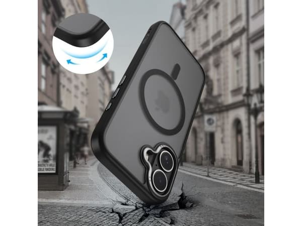 Tech-Protect MagEdge MagSafe-deksel til iPhone 17 - matt svart