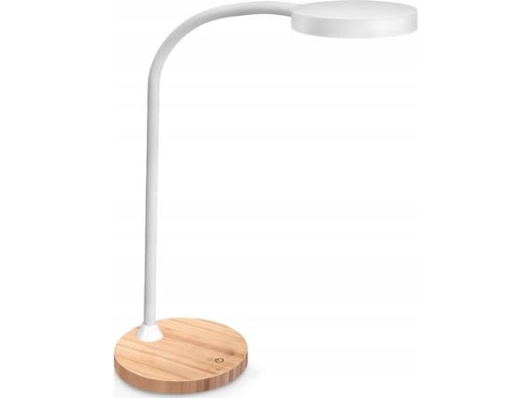 CEp bordlampe CLED-0290, Flex, hvit med el. tre