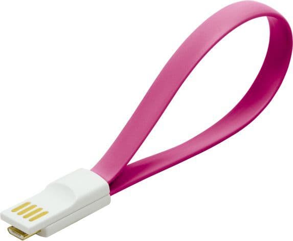 LogiLink USB/Micro USB, USB A, Micro-USB A, USB 2.0, Hankjønn/hankjønn, 0,48 Gbit/s, Rosa