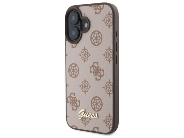 Guess Peony Script MagSafe-skal till iPhone 16 - brun