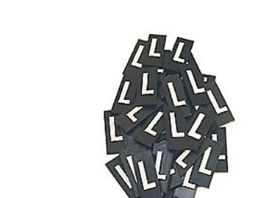 Triarca skylt/blank - Brik 1/8 "L" vit