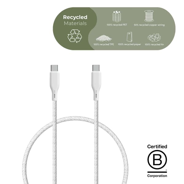 ËSSENTIALS 100W USB-C to USB-C Cable, 1.2m, 480 Mbps