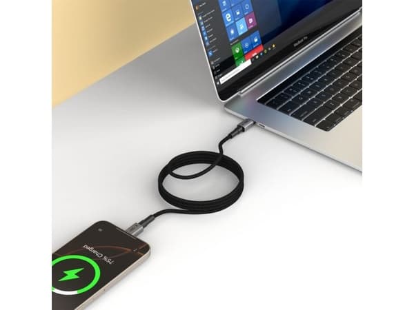 USB-kabel Tech-Protect USB-C till USB-C 2 m grå (5906302331871)