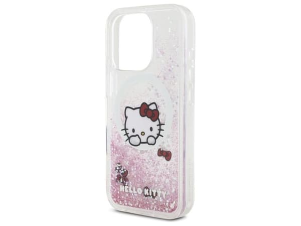 Hello Kitty Liquid Glitter Sweet Kitty Bows MagSafe Case for iPhone 16 Pro Max - White
