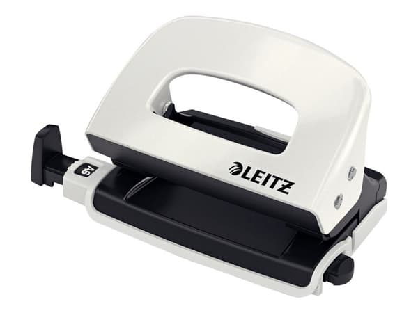 Hulapparat Leitz Mini WOW 2-huls hvid til 10 ark