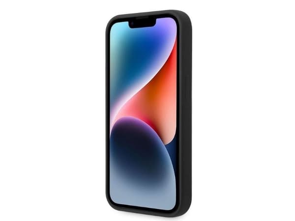 Karl Lagerfeld silikonovertrekk Ikonik til iPhone 14 Pro - sort