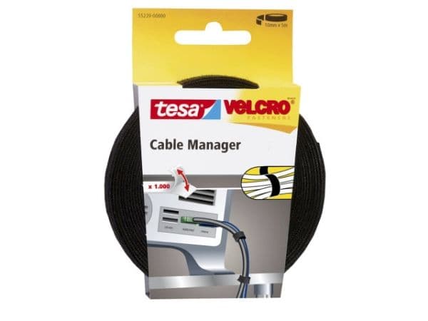 TESA 55239, Musta, 5 m, 10 mm, 1 kpl