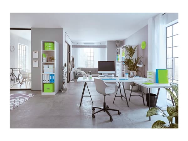 3-läppäkansio Leitz WOW kartonki A4 vihreä - (10 kpl)