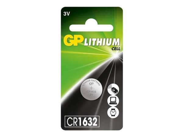 Gp cr1632 batteri stk.