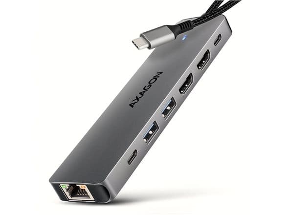 AXAGON HMC-7HX2 USB Hub, 2x USB-A, 1x USB-C