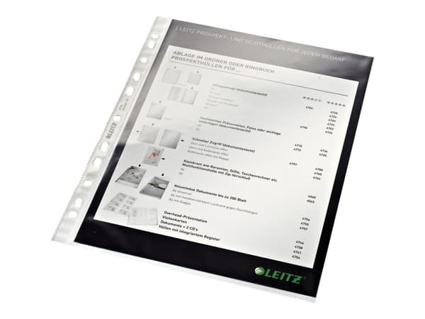 Pocket Leitz 75my A4 kirkas - (100 kpl)