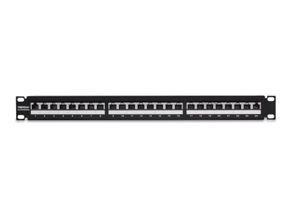 TRENDnet TC-P24C6AS - Patch-panel - CAT 6a - RJ-45 X 24 - 1U