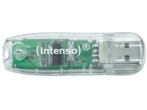 Intenso Rainbow Line - USB flash-enhet - 32 GB - USB 2.0 - transparent
