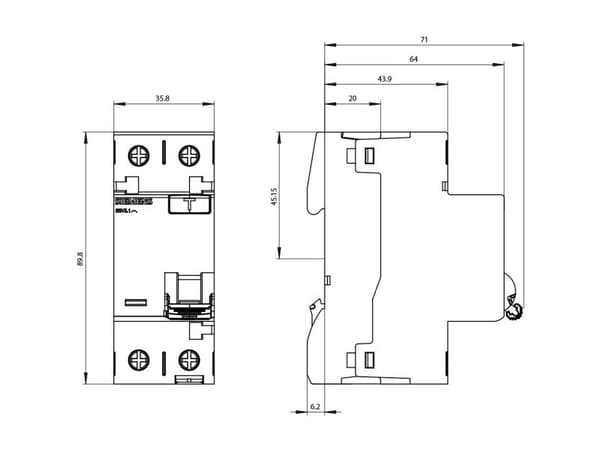 Siemens 5SV3312-3, 10 A, IP20