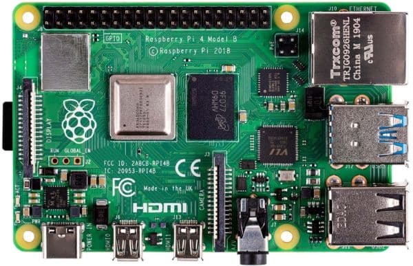 Raspberry Pi 4 Model B - Enkeltbrettsdatamaskin - Broadcom BCM2711 / 1.5 GHz - RAM 4 GB - 802.11a/b/g/n/ac, Bluetooth 5.0