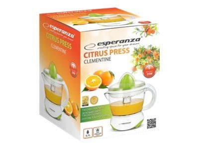 Esperanza CLEMENTINE - Citruspress - 0,7 liter - 25 W - vit/grön