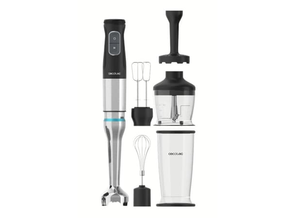 Cecotec 03962, Stavmixer, 1500 W, Svart, Rostfritt stål