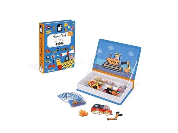 JANOD Racers Magneti''Book, 3 År, Kartong, Multifärg