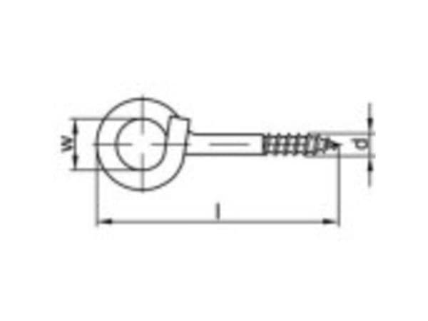 TOOLCRAFT Vahva kattokoukku 100 mm Sinkitty teräs 20 kpl