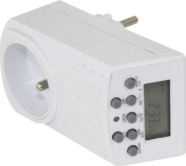 Emos P5506, Daglig timer/veckotimer, Vit, Knappar, 230 V, 2000 W, 8,7 A
