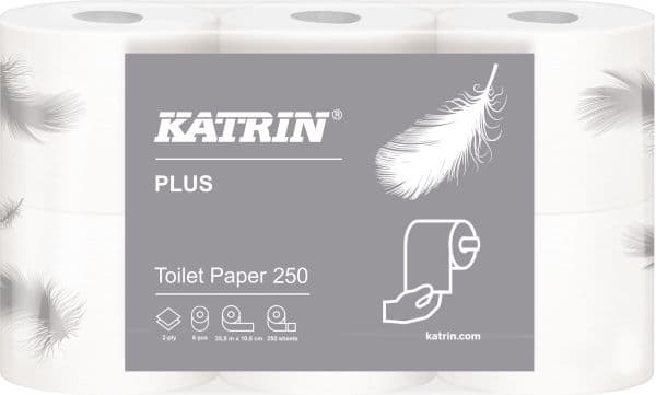 KATRIN toalettpapir 250 LONG 3-lags
