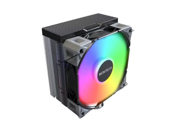 CPU-kjøler Montech NX400 Black ARGB 120 mm svart