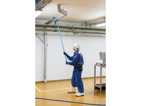 Skaft med gänga Vikan 170 cm Ø3,4 cm vit glas/PP