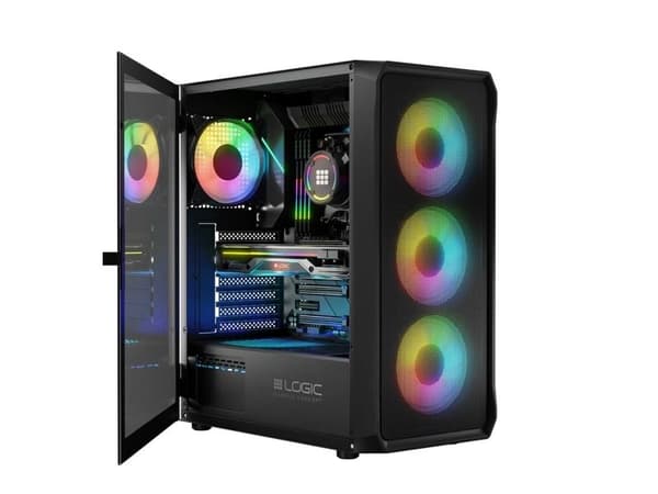 Logic PORTOS ARGB MINIDI USB 3.0 kotelo musta