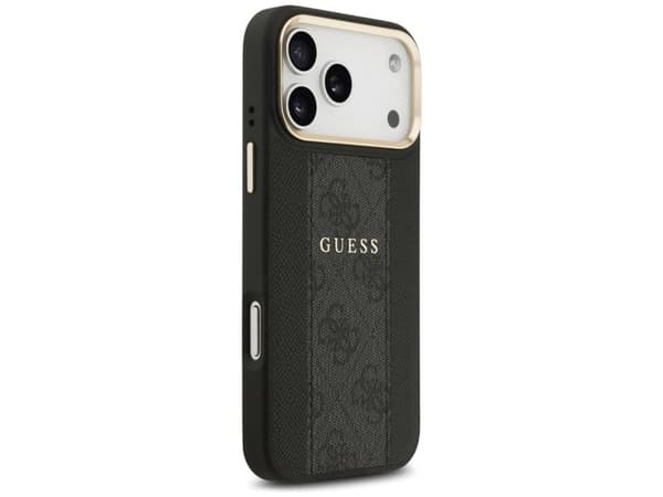 Guess 4G Stripe MagSafe case for iPhone 17 Pro Max - black