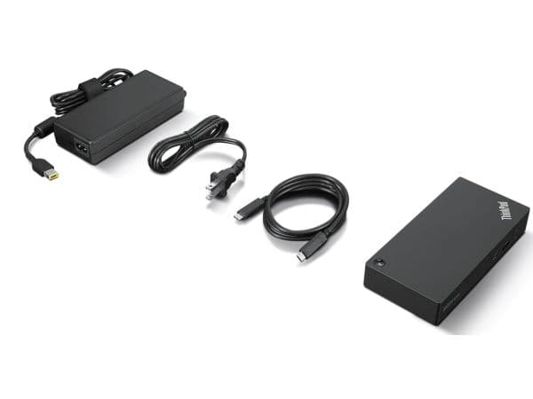 Lenovo ThinkPad Universal USB-C Smart Dock - Dockingstasjon - USB-C - HDMI, 2 x DP - GigE - 135 Watt - Sort
