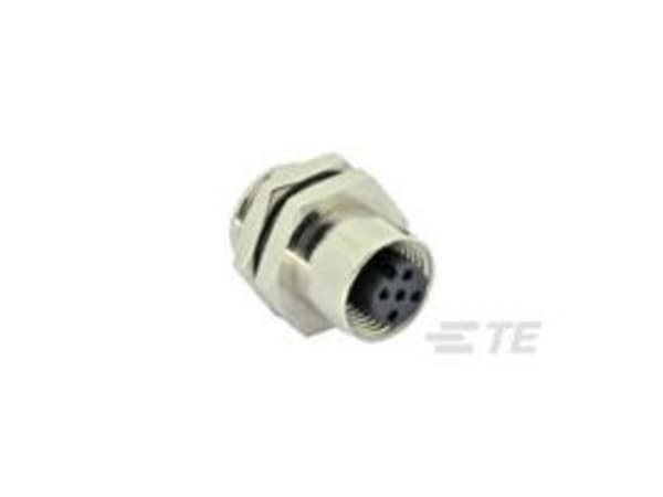 TE Connectivity Circular Connector, 5 Contacts, Panel Mount, M12 Connector, Socket, Female, IP67, M12 Series