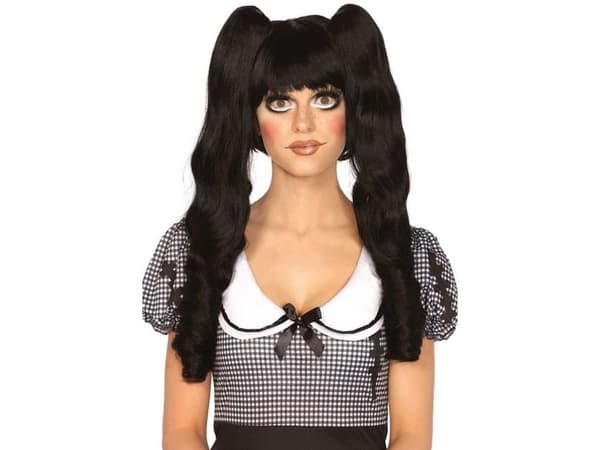 Dolly peruk, svart