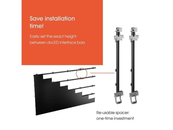 Vogel''s INT 8233, Fiksert, Sort, Vegg