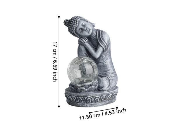 EGLO SOLCELLEFIGUR 40MA H295 GRÅ
