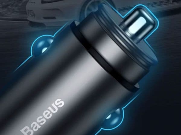 Baseus Square 2xUSB QC3.0 5A 30W autolaturi (musta)