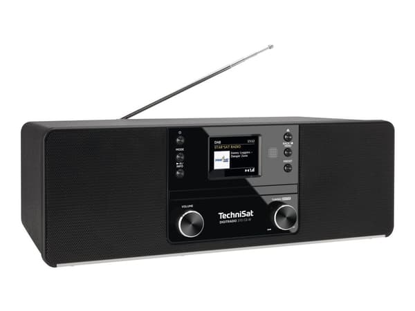 TechniSat DigitRadio 370 CD IR - Ljudsystem - 2 x 5 Watt - svart
